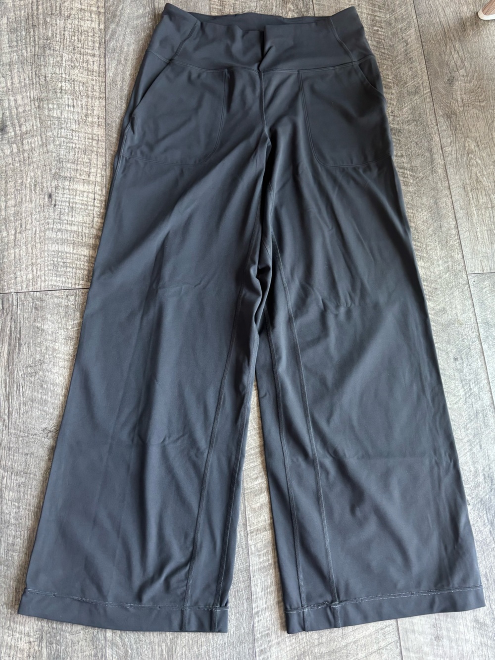 lululemon athletica Wide-Leg Black Yoga Pants